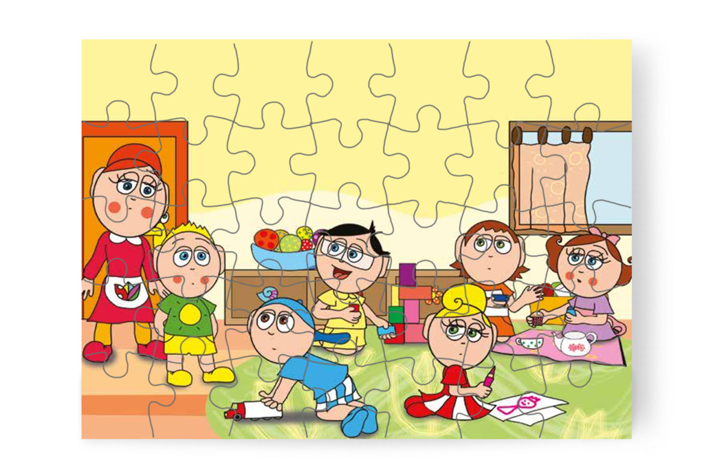 A gyerekek észreveszik Patrik új nadrágját – Patrik és a pisi ügy puzzle, 35 darab [TC13-10-P35]