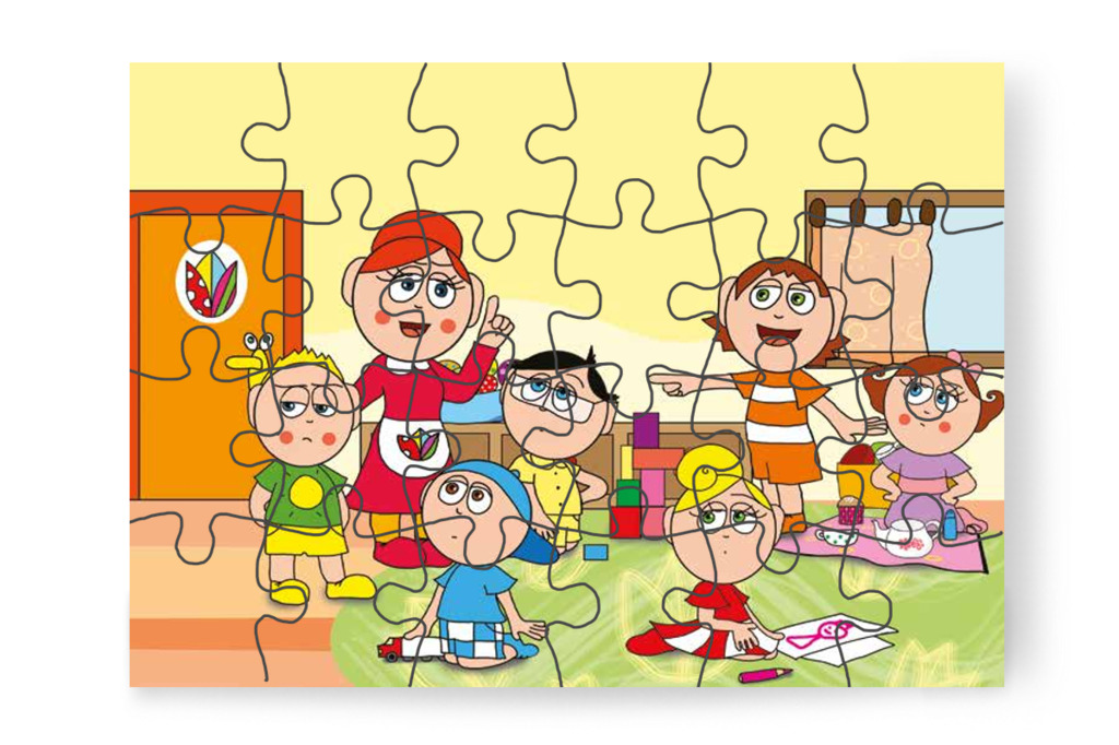 Óvónéni megállítja a csúfolódást – Patrik és a pisi ügy puzzle, 24 darab [TC13-11-P24]