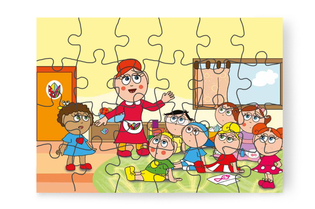 Óvónéni beszélgetésre hívja a csoportot – Patrik és a pisi ügy puzzle, 24 darab [TC13-12-P24]