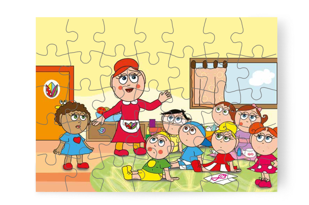 Óvónéni beszélgetésre hívja a csoportot – Patrik és a pisi ügy puzzle, 35 darab [TC13-12-P35]