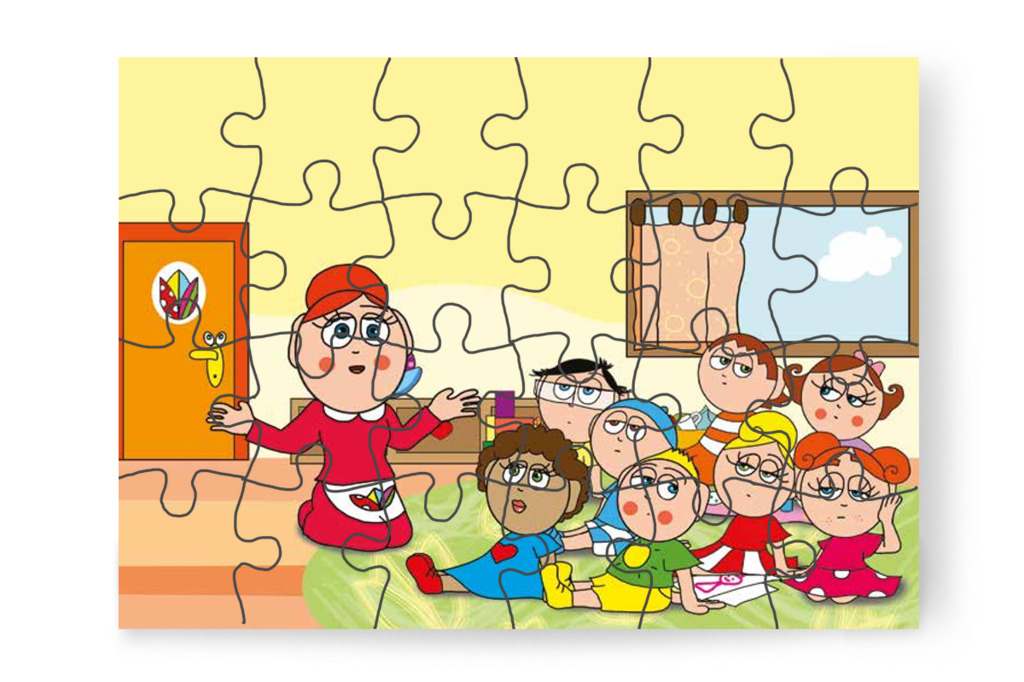 Óvónéni a segítségkérésről beszél – Patrik és a pisi ügy puzzle, 24 darab [TC13-14-P24]