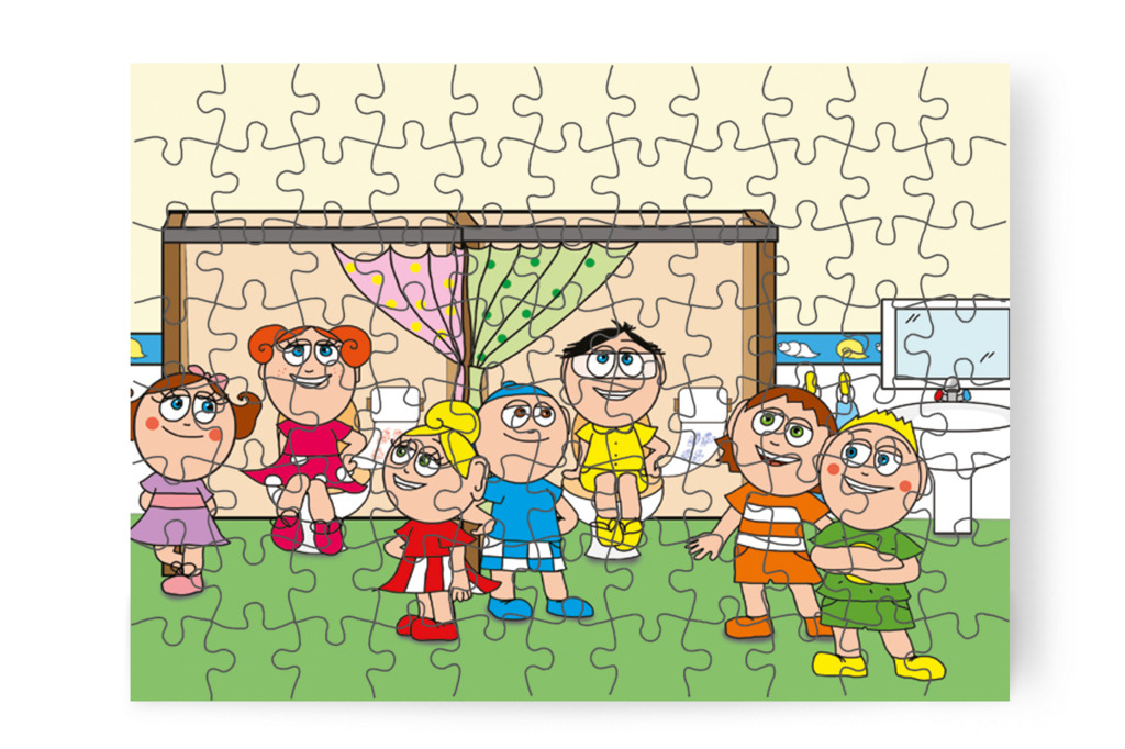 Mindenki egy kicsit bátrabb lesz – Patrik és a pisi ügy puzzle, 88 darab [TC13-21-P88]