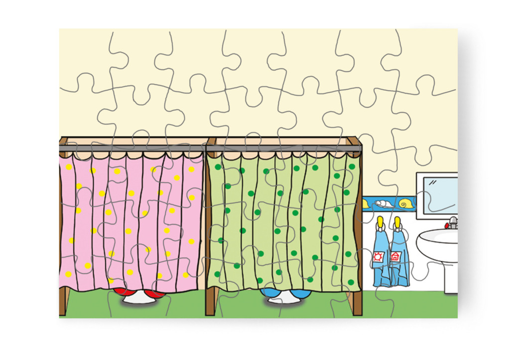 A gyerekek önállóan is boldogulnak – Patrik és a pisi ügy puzzle, 35 darab [TC13-23-P35]