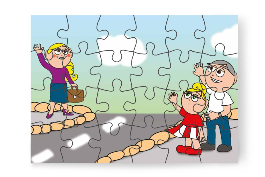 Kata anyukája elutazott két napra – Katának hiányzik az anyukája puzzle, 24 darab [TC14-02-P24]
