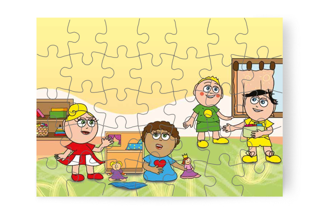 Kata a királylány babát szeretné – Katának hiányzik az anyukája puzzle, 35 darab [TC14-08-P35]