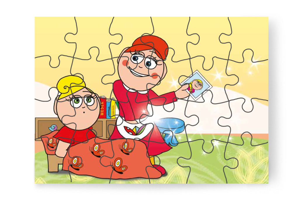 Óvónéni fényképet vesz elő – Katának hiányzik az anyukája puzzle, 24 darab [TC14-13-P24]