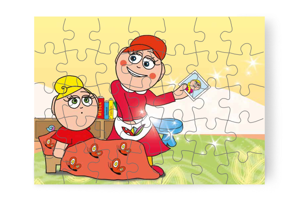 Óvónéni fényképet vesz elő – Katának hiányzik az anyukája puzzle, 35 darab [TC14-13-P35]
