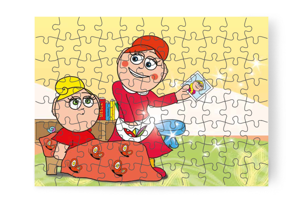 Óvónéni fényképet vesz elő – Katának hiányzik az anyukája puzzle, 88 darab [TC14-13-P88]