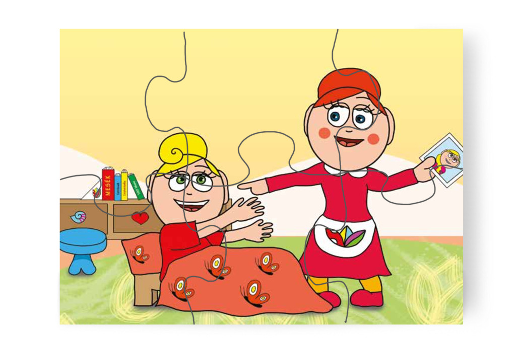 Kata meglátja az anyukája képét – Katának hiányzik az anyukája puzzle, 6 darab [TC14-14-P06]