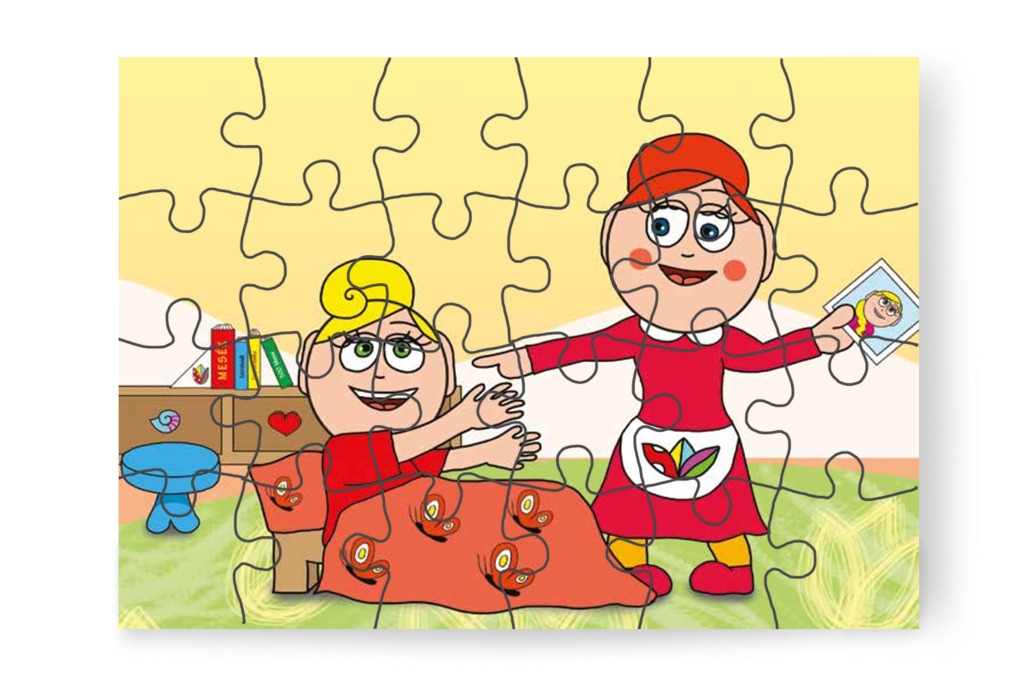 Kata meglátja az anyukája képét – Katának hiányzik az anyukája puzzle, 24 darab [TC14-14-P24]