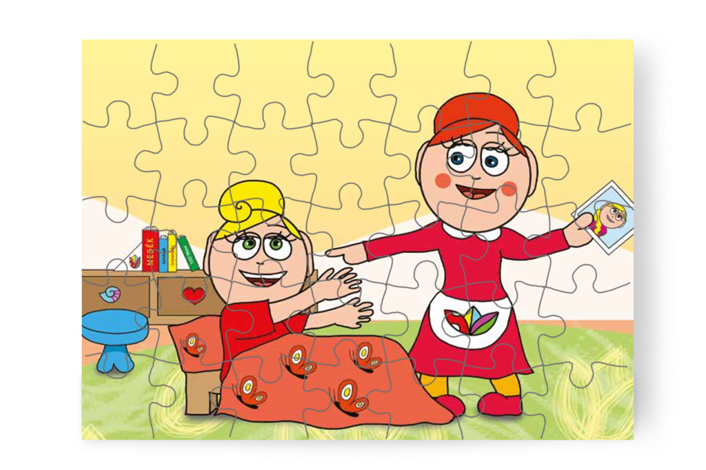 Kata meglátja az anyukája képét – Katának hiányzik az anyukája puzzle, 35 darab [TC14-14-P35]