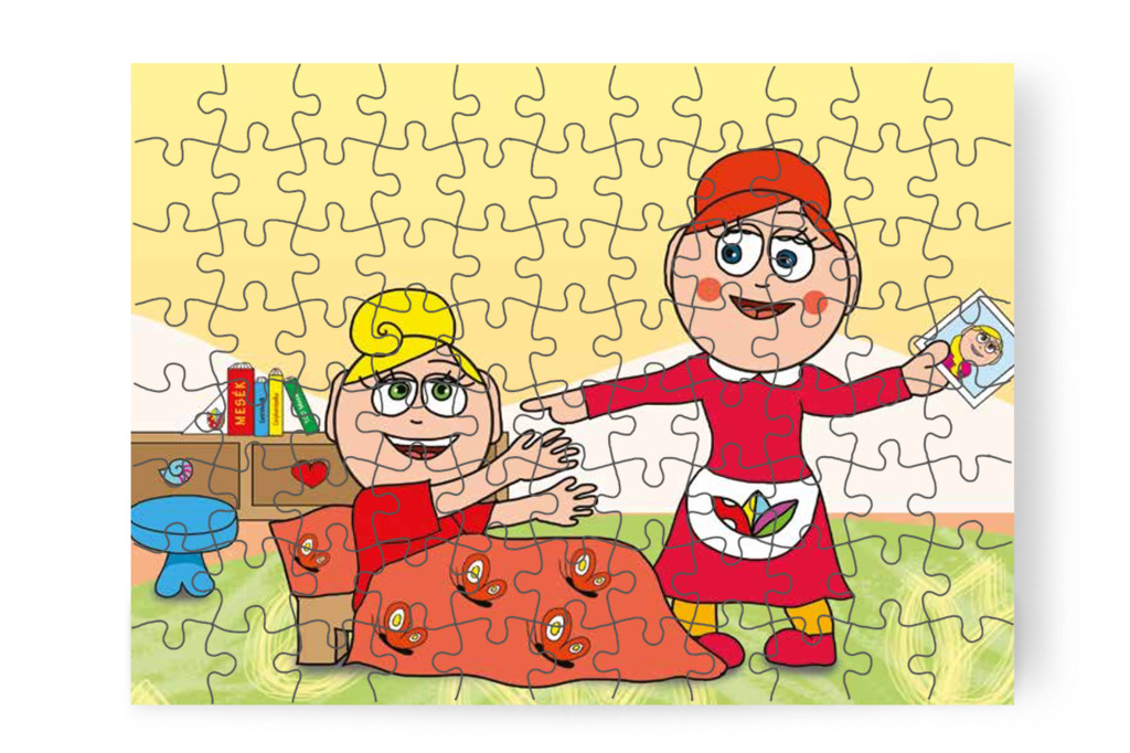 Kata meglátja az anyukája képét – Katának hiányzik az anyukája puzzle, 88 darab [TC14-14-P88]