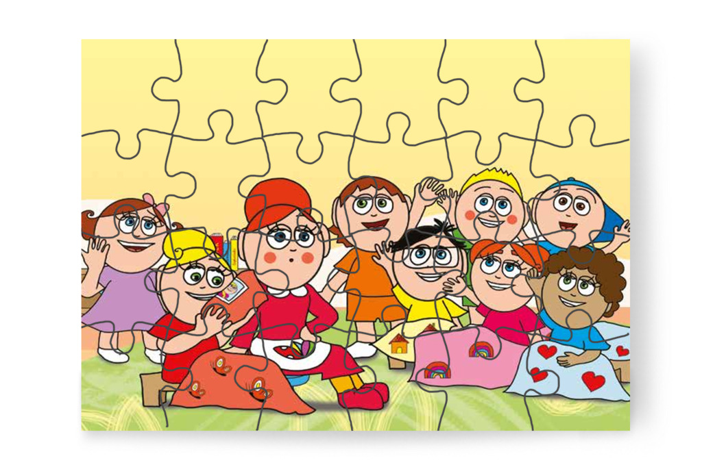 A többiek is anyukás párnát kérnek – Katának hiányzik az anyukája puzzle, 24 darab [TC14-16-P24]