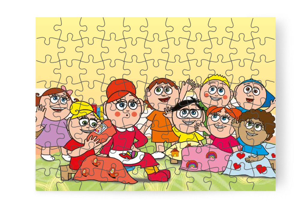 A többiek is anyukás párnát kérnek – Katának hiányzik az anyukája puzzle, 88 darab [TC14-16-P88]