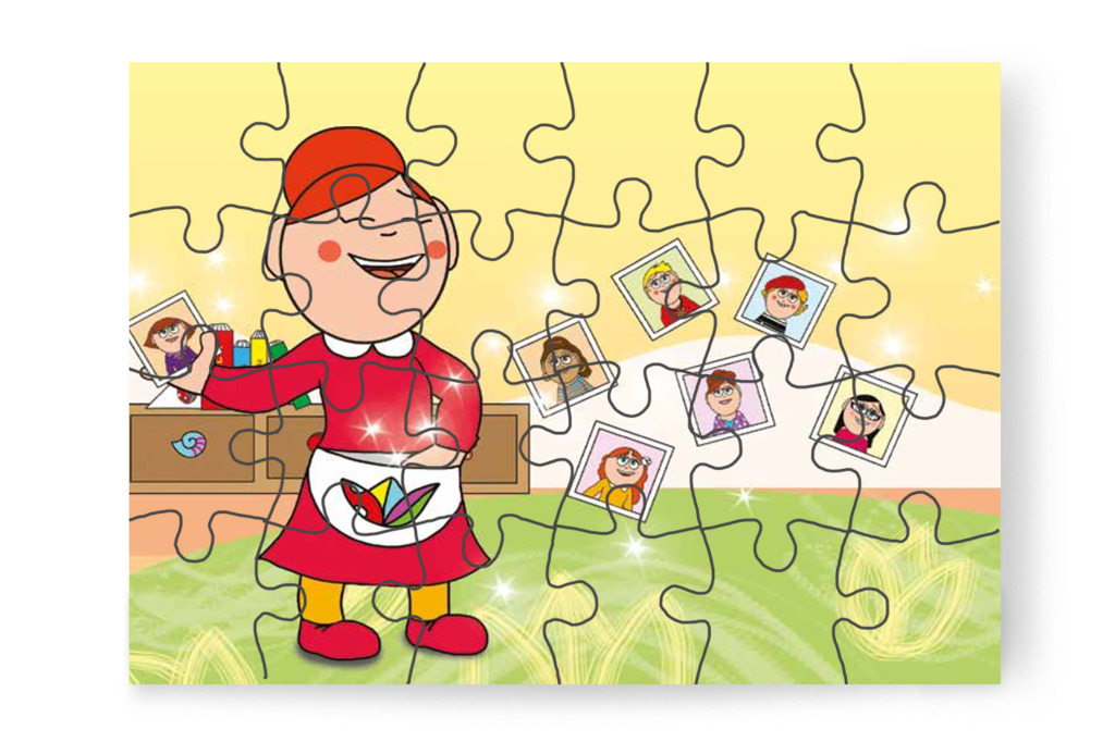Óvónéni mindenki számára képet készít – Katának hiányzik az anyukája puzzle, 24 darab [TC14-17-P24]