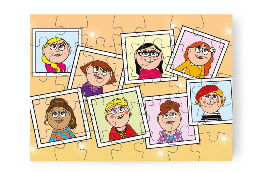 A gyerekek anyukáinak fényképei – Katának hiányzik az anyukája puzzle, 35 darab [TC14-18-P35]