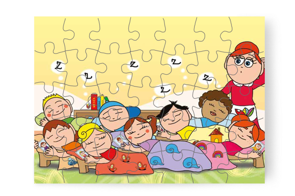 A gyerekek nyugodtan elalszanak – Katának hiányzik az anyukája puzzle, 35 darab [TC14-21-P35]