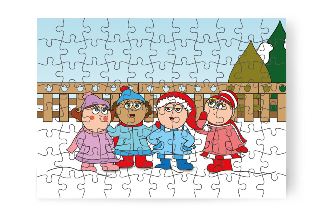 Dolly szerint a sapka a Mikulásé – Márky és a Mikulás sapkája puzzle, 88 darab [TC15-09-P88]