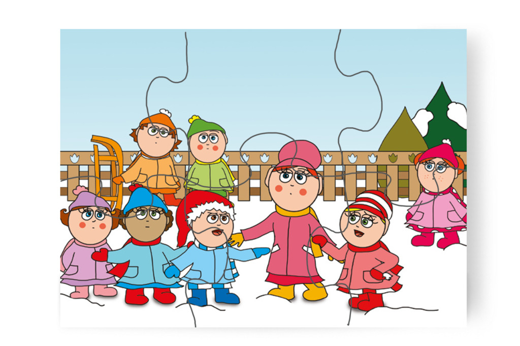 Márky Óvónénit hívja segítségül – Márky és a Mikulás sapkája puzzle, 6 darab [TC15-12-P06]