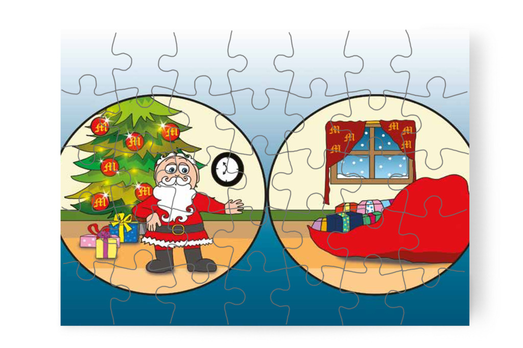 A Mikulásnak indulnia kell – Márky és a Mikulás sapkája puzzle, 35 darab [TC15-18-P35]