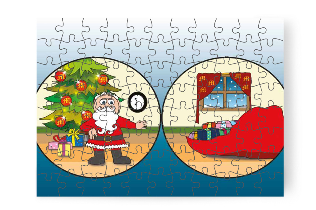 A Mikulásnak indulnia kell – Márky és a Mikulás sapkája puzzle, 88 darab [TC15-18-P88]