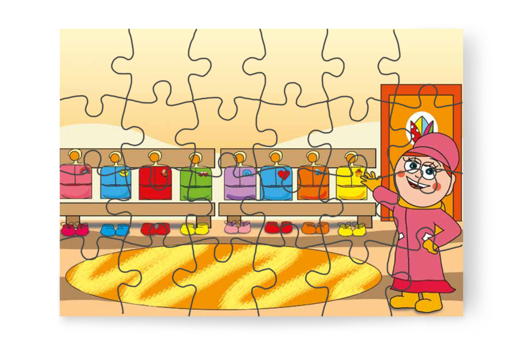 A cipők mellé kerül a Mikulás sapkája – Márky és a Mikulás sapkája puzzle, 24 darab [TC15-21-P24]