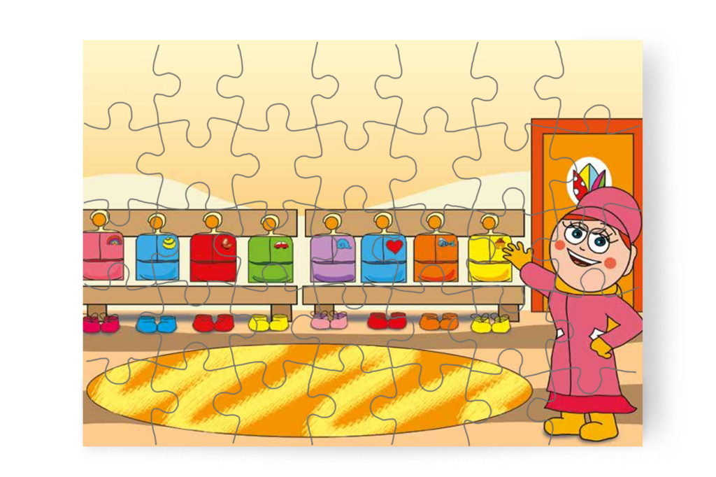 A cipők mellé kerül a Mikulás sapkája – Márky és a Mikulás sapkája puzzle, 35 darab [TC15-21-P35]