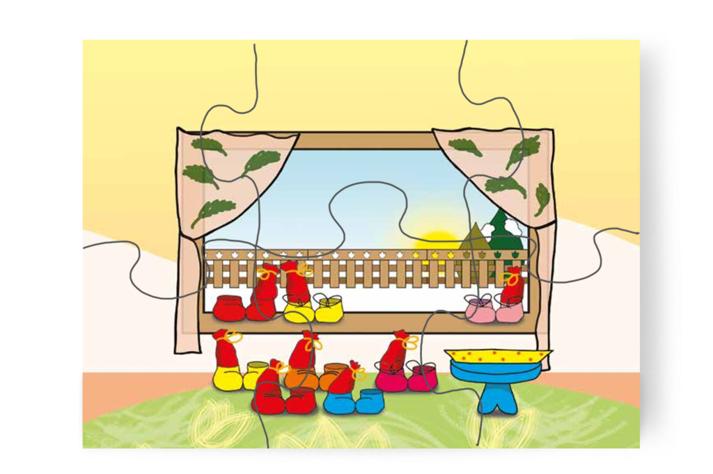 A Mikulás visszaviszi a sapkáját – Márky és a Mikulás sapkája puzzle, 6 darab [TC15-23-P06]