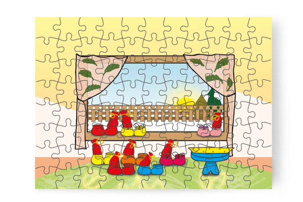 A Mikulás visszaviszi a sapkáját – Márky és a Mikulás sapkája puzzle, 88 darab [TC15-23-P88]
