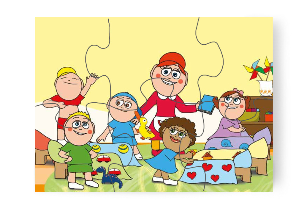 Dolly a cumival alszik el – Dolly és a cumi puzzle, 6 darab [TC17-02-P06]