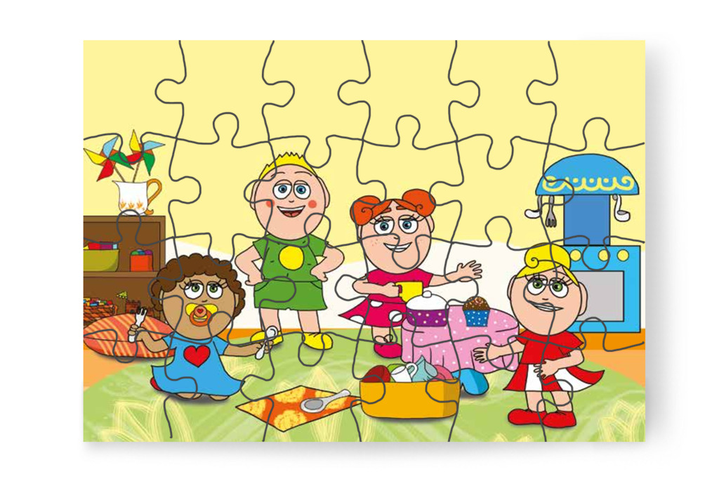 Óvónéni észreveszi az új szokást – Dolly és a cumi puzzle, 24 darab [TC17-06-P24]