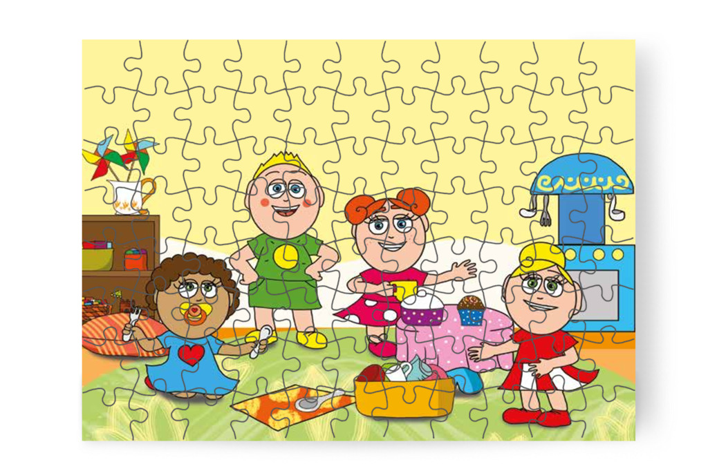 Óvónéni észreveszi az új szokást – Dolly és a cumi puzzle, 88 darab [TC17-06-P88]