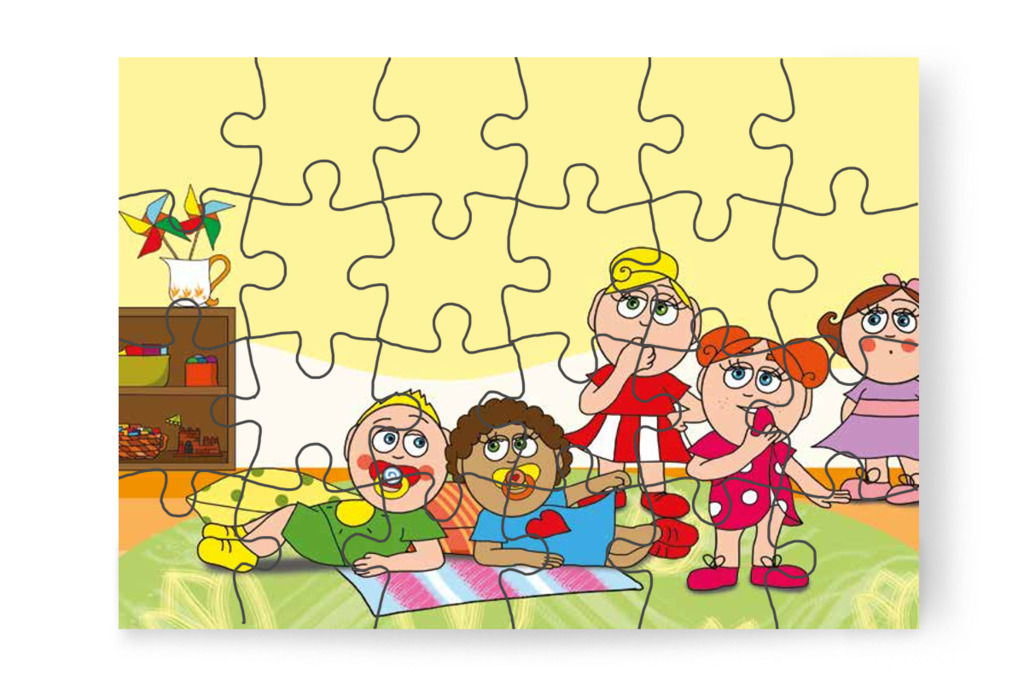 Óvónéni más játékot javasol – Dolly és a cumi puzzle, 24 darab [TC17-08-P24]
