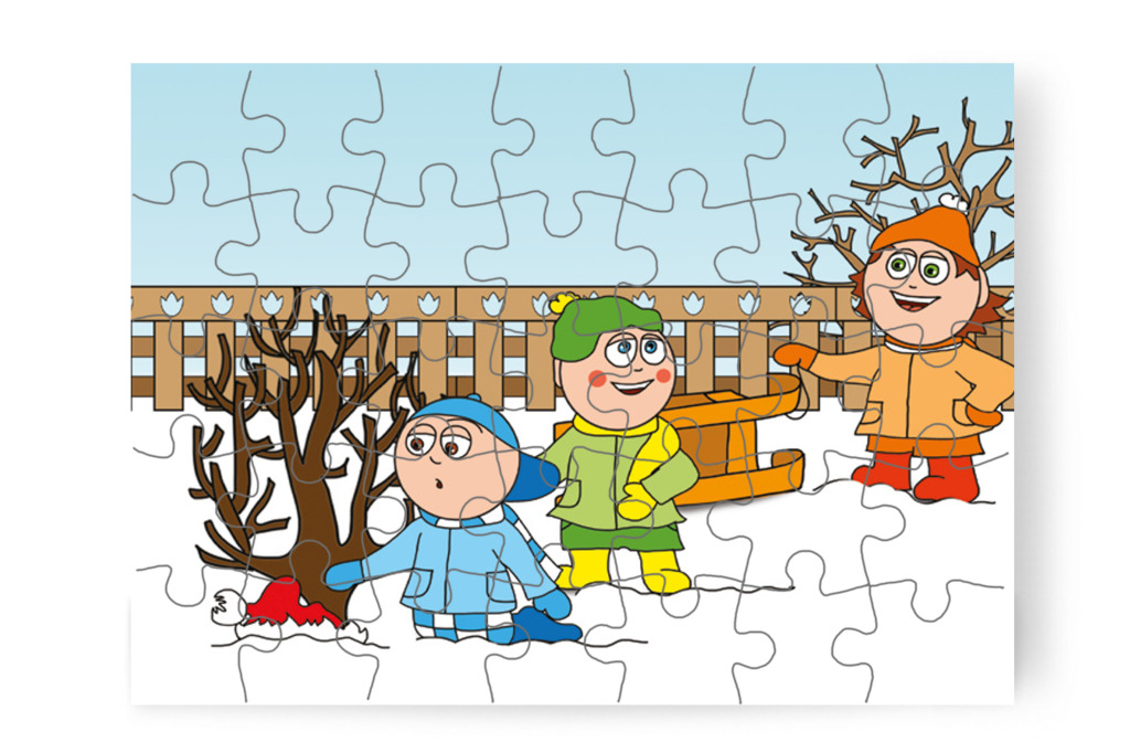 A gyerekek visszaveszik a holmijukat – Dolly és a cumi puzzle, 35 darab [TC17-11-P35]