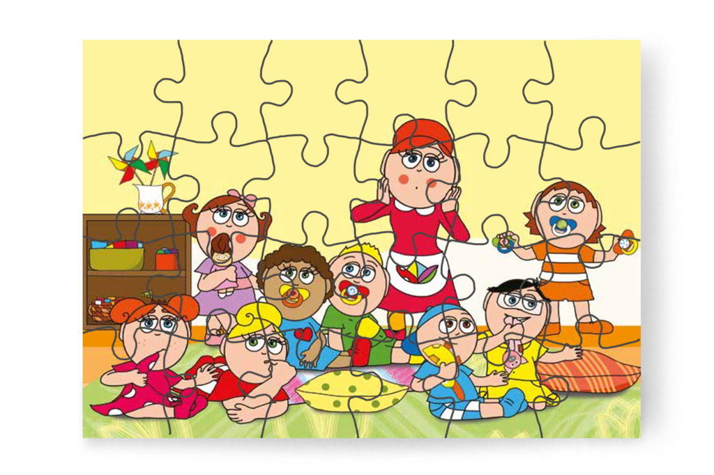 Óvónéni a varázszsebébe teszi a cumikat – Dolly és a cumi puzzle, 24 darab [TC17-12-P24]
