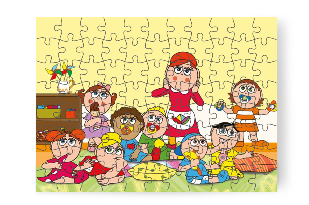 Óvónéni a varázszsebébe teszi a cumikat – Dolly és a cumi puzzle, 88 darab [TC17-12-P88]
