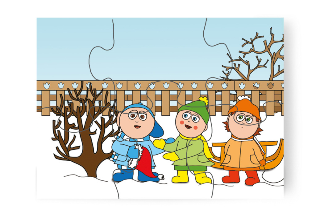 A gyerekek visszakérik a rágnivalókat – Dolly és a cumi puzzle, 6 darab [TC17-13-P06]