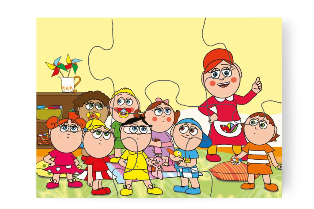Dolly cumija spenótízű lett – Dolly és a cumi puzzle, 6 darab [TC17-16-P06]