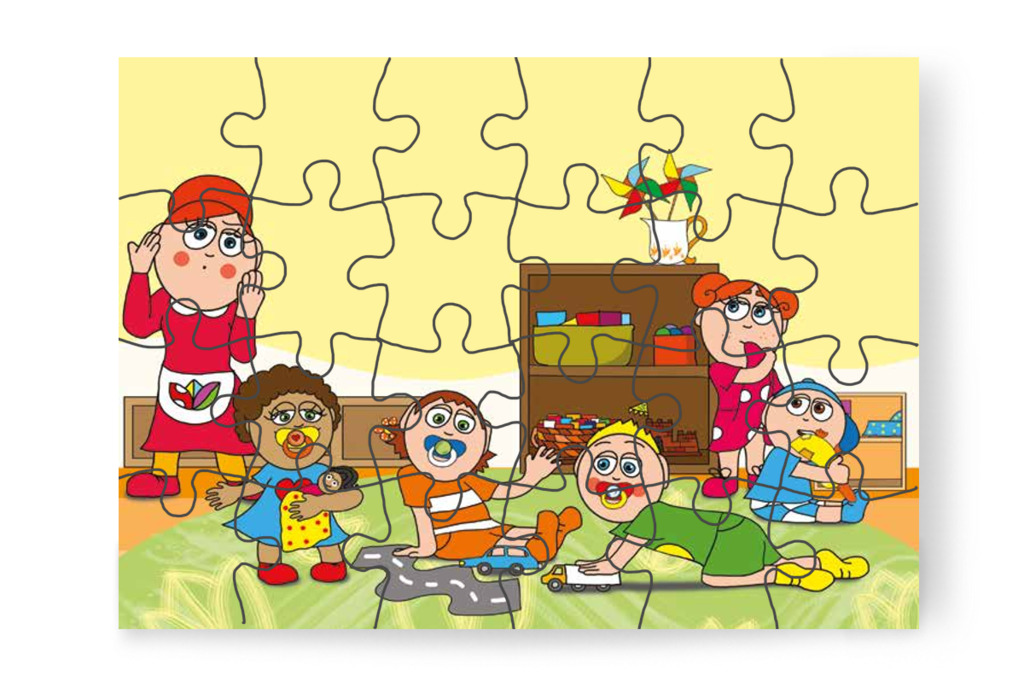 Óvónéni elárulja a varázslatot – Dolly és a cumi puzzle, 24 darab [TC17-18-P24]