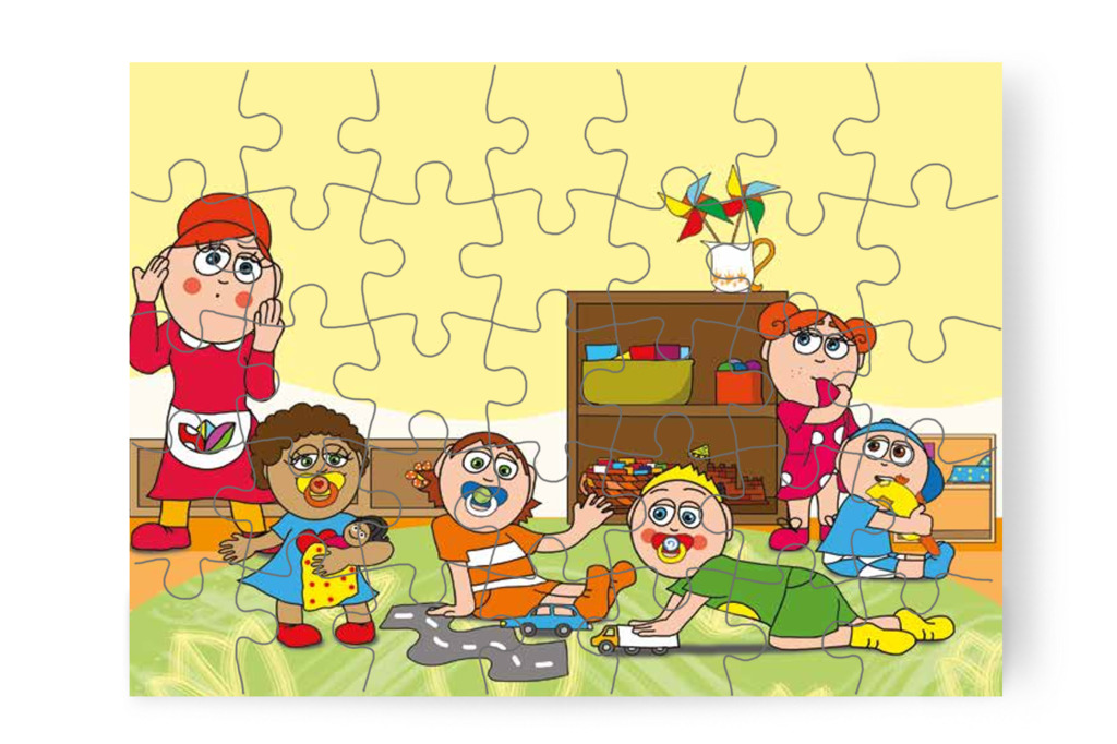 Óvónéni elárulja a varázslatot – Dolly és a cumi puzzle, 35 darab [TC17-18-P35]