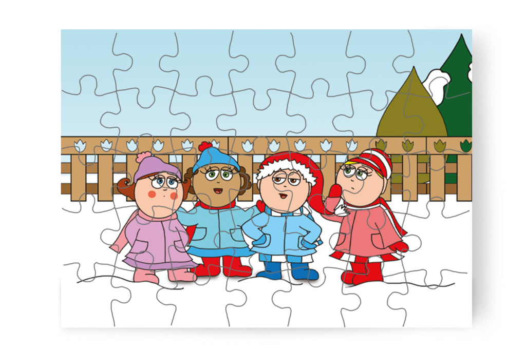 A többiek is megkóstolják a holmijukat – Dolly és a cumi puzzle, 35 darab [TC17-19-P35]