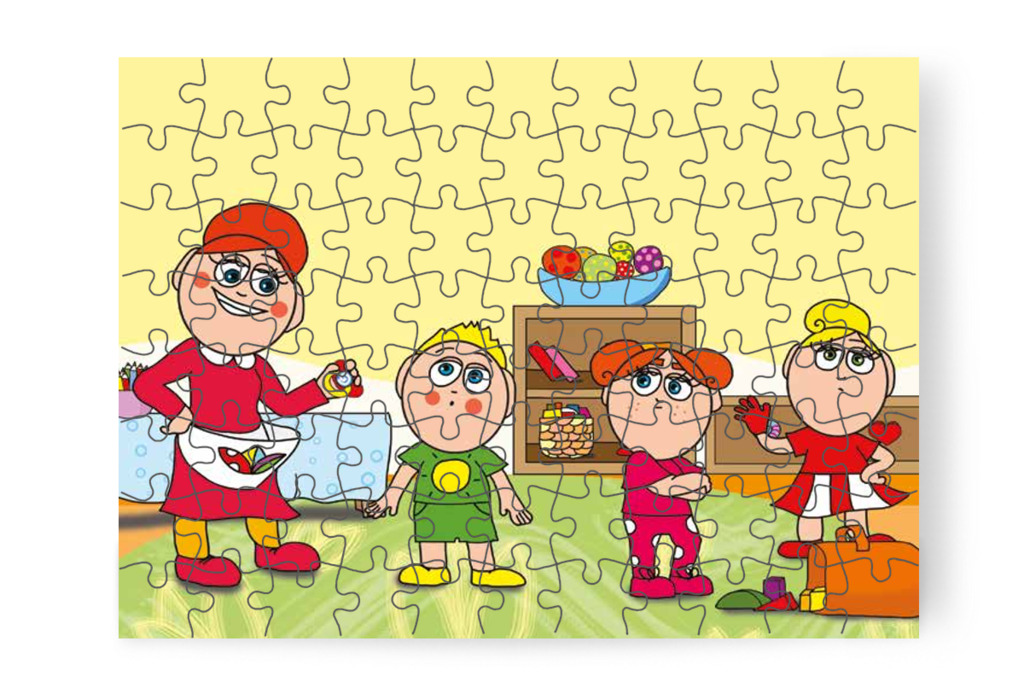 Óvónéni visszaváltoztatja a tárgyakat – Dolly és a cumi puzzle, 88 darab [TC17-24-P88]
