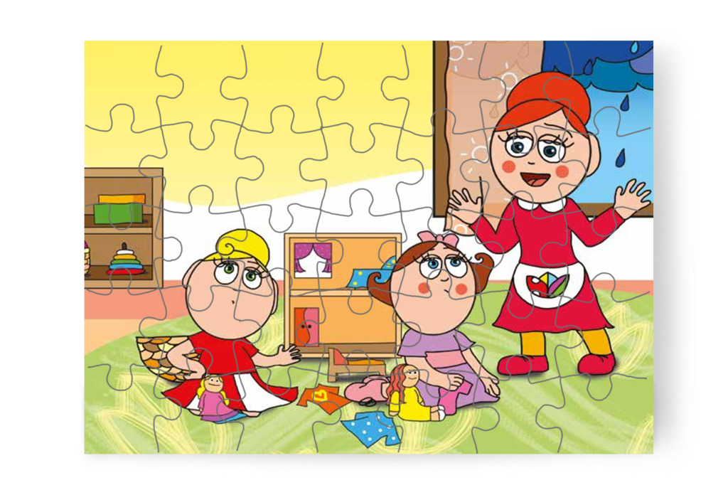 Óvónéni a babaruha megosztását kéri – Egy hisztis nap puzzle, 35 darab [TC18-03-P35]