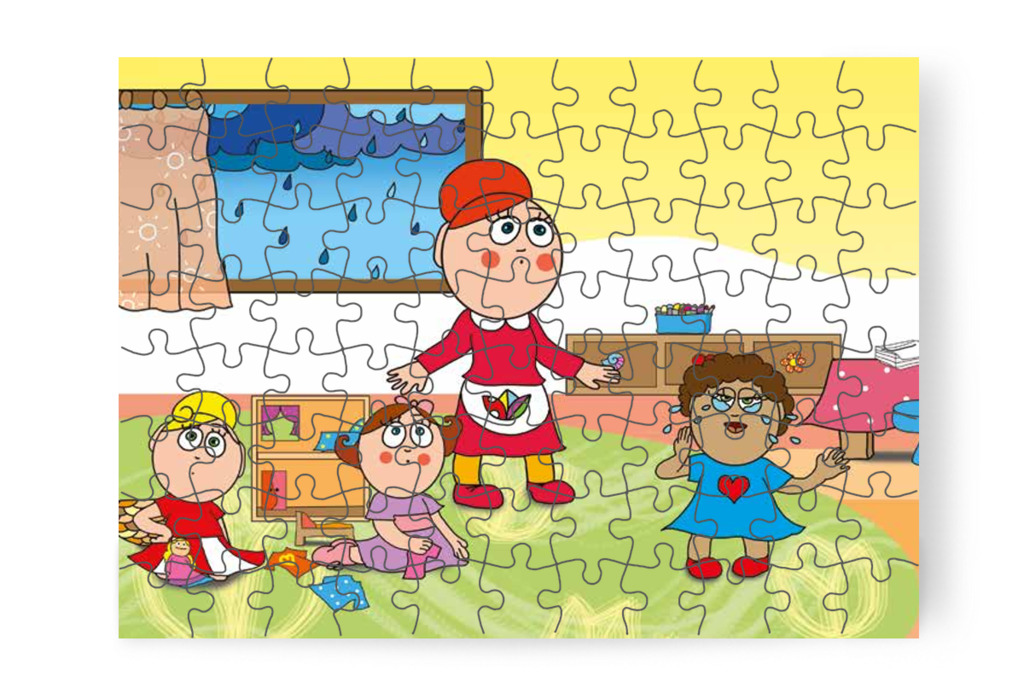 Dolly sírva Óvónénihez fut – Egy hisztis nap puzzle, 88 darab [TC18-04-P88]