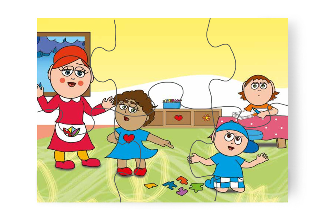 Dolly és Márky összeveszik a kirakón – Egy hisztis nap puzzle, 6 darab [TC18-05-P06]