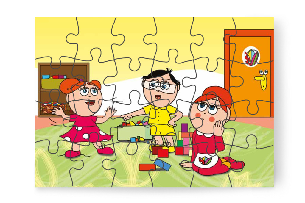 Tamás és Klára az esés okán vitáznak – Egy hisztis nap puzzle, 24 darab [TC18-09-P24]