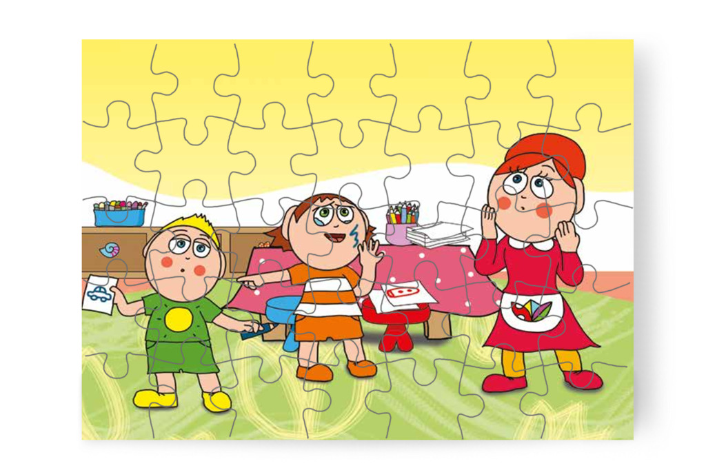 Patrik elmondja, miért rajzolta össze Ádámot – Egy hisztis nap puzzle, 35 darab [TC18-12-P35]
