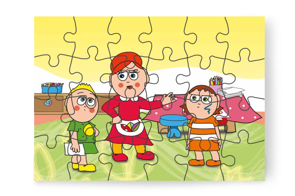 Óvónéni figyelmezteti Patrikot – Egy hisztis nap puzzle, 24 darab [TC18-13-P24]