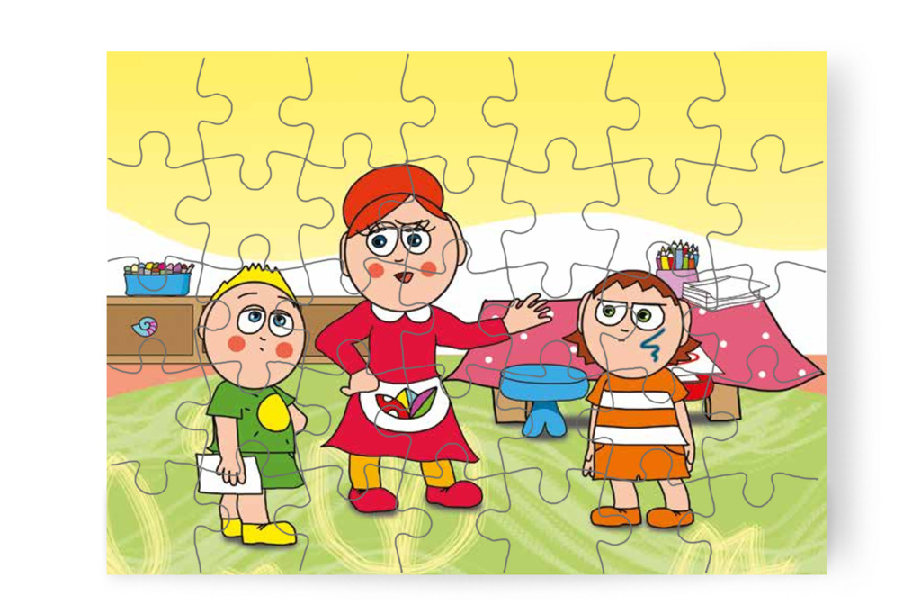 Óvónéni figyelmezteti Patrikot – Egy hisztis nap puzzle, 35 darab [TC18-13-P35]