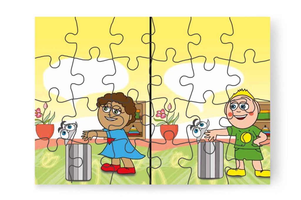Dolly és Patrik is megszabadul a hisztitől – Egy hisztis nap puzzle, 24 darab [TC18-19-P24]
